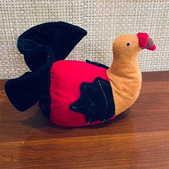 🍁🌟2xHP🌟NWOT Fall Decor Set: Plush Velvet Gobbler Turkey & Autumn Blessing Sign - Picture 4 of 13